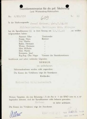 Kröner, Josef