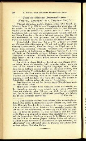Ueber die sibirischen Entomoscelis-Arten