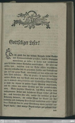Gottseliger Leser!