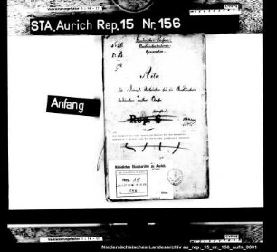 Die Entwürfe zu einer Dienstinstruktion für die Amtsunterbedienten 1. Klasse nach dem Muster der Landdrostei Hannover