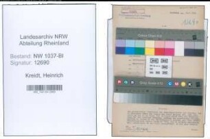 Entnazifizierung Heinrich Kreidt , geb. 14.07.1907 (Gastwirt)
