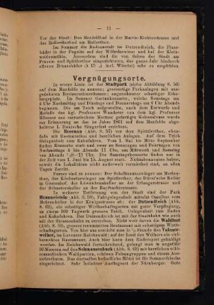 Vergnügungsorte.