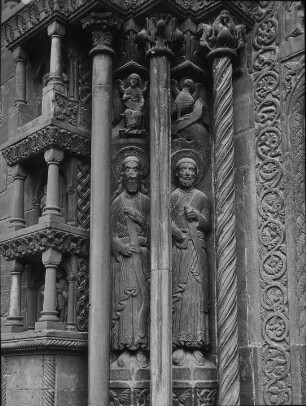 Basel, Münster, Galluspforte, linkes Gewände