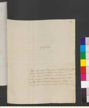 Brief von Börner, Carl Gustav an Goethe, Johann Wolfgang von