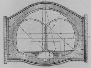 New-Yorker Untergrundbahntunnel, Querschnitt : Technikgeschichte | Industrie und Technik | Bahn- und Strassenbau