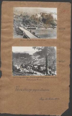 Ital. Schiffbrücke über den Isonzo