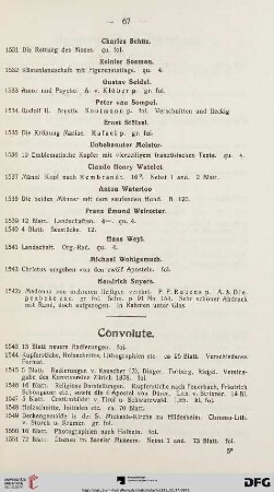 Convolute (Nr. 1543-1551)