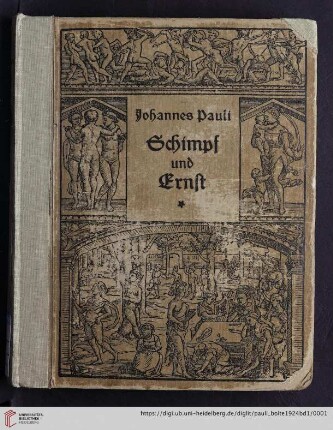 1. Theil: Schimpf und Ernst: Die älteste Ausgabe von 1522