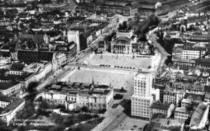 Reichsmessestadt Leipzig: Augustusplatz, Fliegeraufnahme