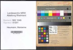 Entnazifizierung Marianne Heumann , geb. 13.11.1919 ()
