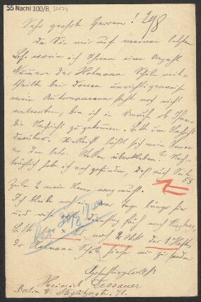 Brief an B. Schott's Söhne : 29.08.1900