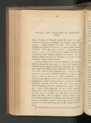 France and England in Eastern Asia.