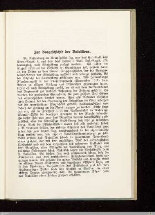 Zur Vorgeschichte der Bataillone