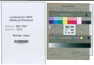 Entnazifizierung Hans Richtler , geb. 01.09.1899 (Friseur)