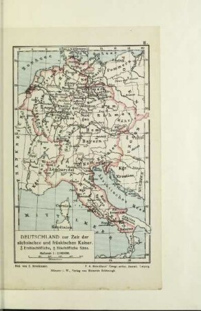 Deutschland zur Zeit der sächsischen und fränkischen Kaiser