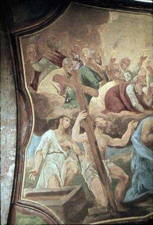 Anbetung des apokalyptischen Lamms mit Heiligen