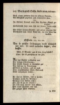 69. Offenb. 22,10.11. ...