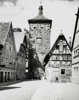 Rothenburg. Siebersturm : Rothenburg ob der Tauber. Siebersturm, Stadtseite