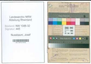 Entnazifizierung Josef Nussbaum , geb. 06.02.1894 (Angestellter)