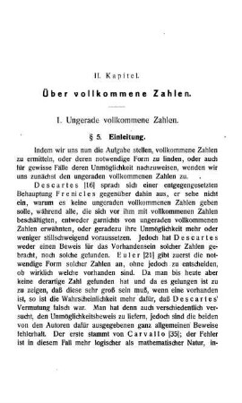 1. Ungerade vollkommene Zahlen