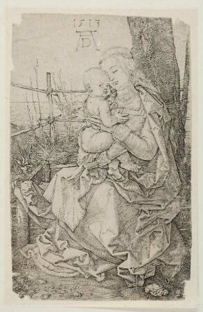 Maria mit dem Kinde am Baum