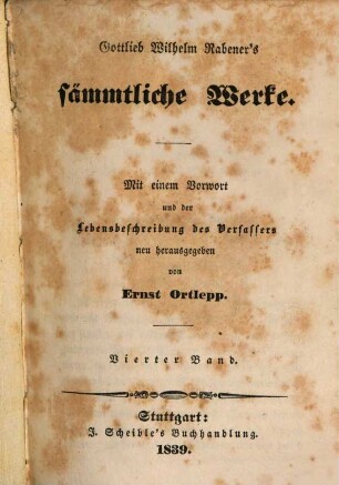 Gottlieb Wilhelm Rabener's sämmtliche Werke. 4