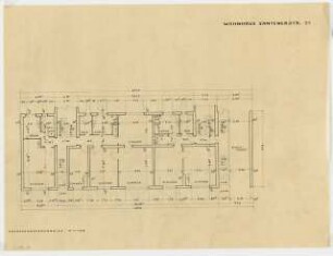 Wohnhaus Xantener Straße 21, Berlin-Wilmersdorf: Grundriss Erdgeschoss 1:100