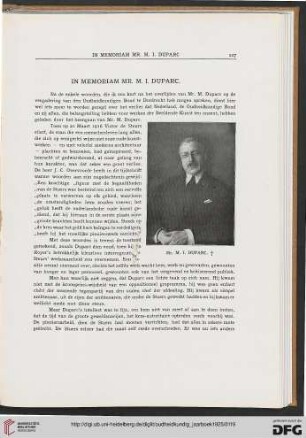 3.Ser. 5.1925: In Memoriam Mr. M. I. Duparc