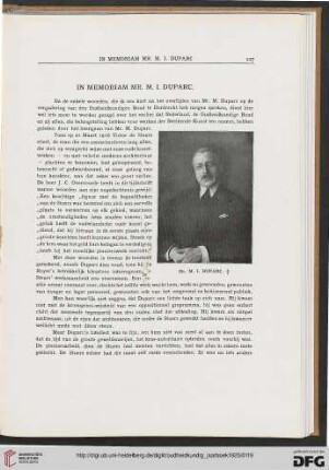 3.Ser. 5.1925: In Memoriam Mr. M. I. Duparc