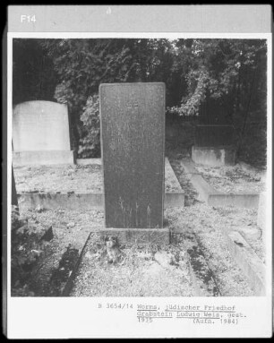Grabstein von Ludwig Weis (gestorben 1935)