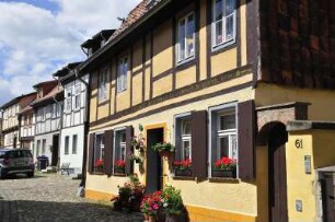 Quedlinburg - Fachwerkhaus auf dem Münzenberg : Fachwerkhaus auf dem Münzenberg, aufgenommen in Quedlinburg am 17. Juni 2012