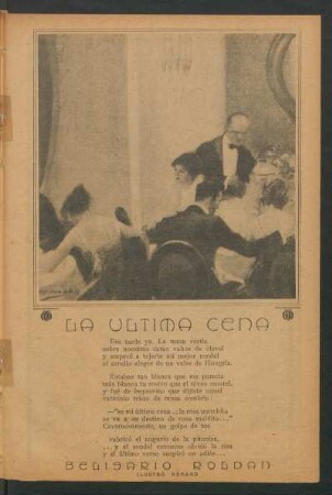La última cena : Ilustró Renard