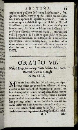 Oratio VII.