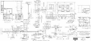 Nufringen: Wiederherstellung EG - Werkplan zur Schalteranlage, Durchgang, Diensträume Empfangsgeb. Schalterhalle