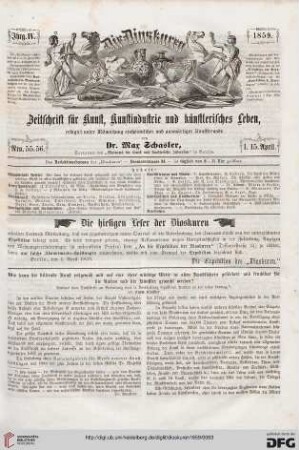 Nr. 55-56 (1. – 15. April 1859)