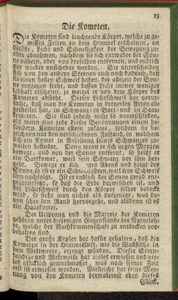 Die Kometen.