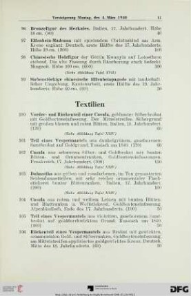 Textilien (Nr. 100-115)
