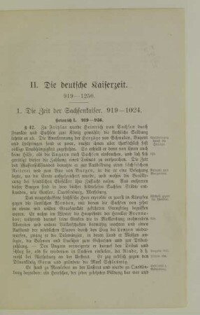 II. Die deutsche Kaiserzeit. 919-1250