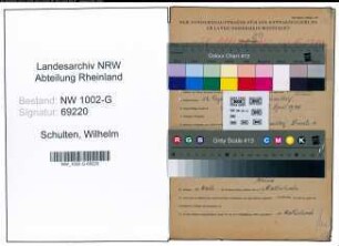 Entnazifizierung Wilhelm Schulten, geb. 12.12.1887 (Angestellter)