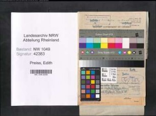 Entnazifizierung Edith Preiss , geb. 27.09.1914 ()