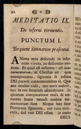 92-105, Meditatio IX