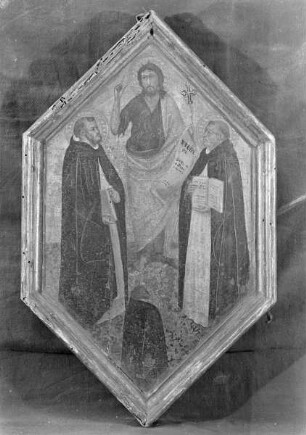 Johannes der Täufer mit zwei Dominikanern