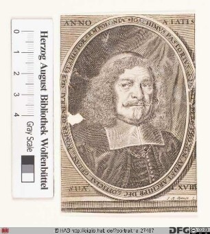 Bildnis Joachim Pastorius (1662 von Hirtenberg)