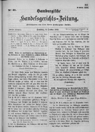 No. 41. 9. Oktober 1869