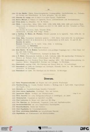 Diverses (Nr. 1217-1246)