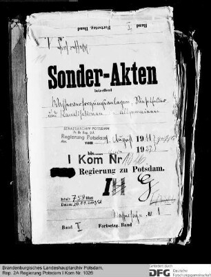 Wasserversorgungsanlagen, Rieselfelder und Kanalisationen