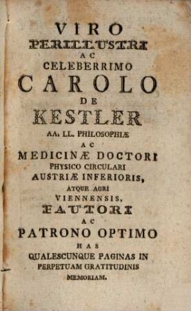 Dissertatio Medico-Practica De Insitione Variolarum