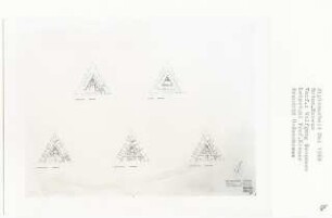 Botanisches Museum (Diplomarbeit bei Willy Kreuer): Grundrisse 2. - 5. Obergeschoss und Galerie 1:200