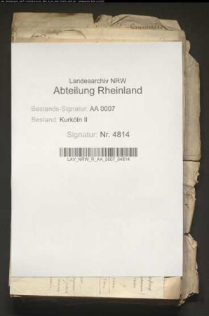 Vermischte Korrespondenz mit hauptsächlich französischen Betreffen