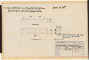 Reichsluftfahrtministerium, Berlin: Hauptgesims Q1L (Werkstein): Details 1:10